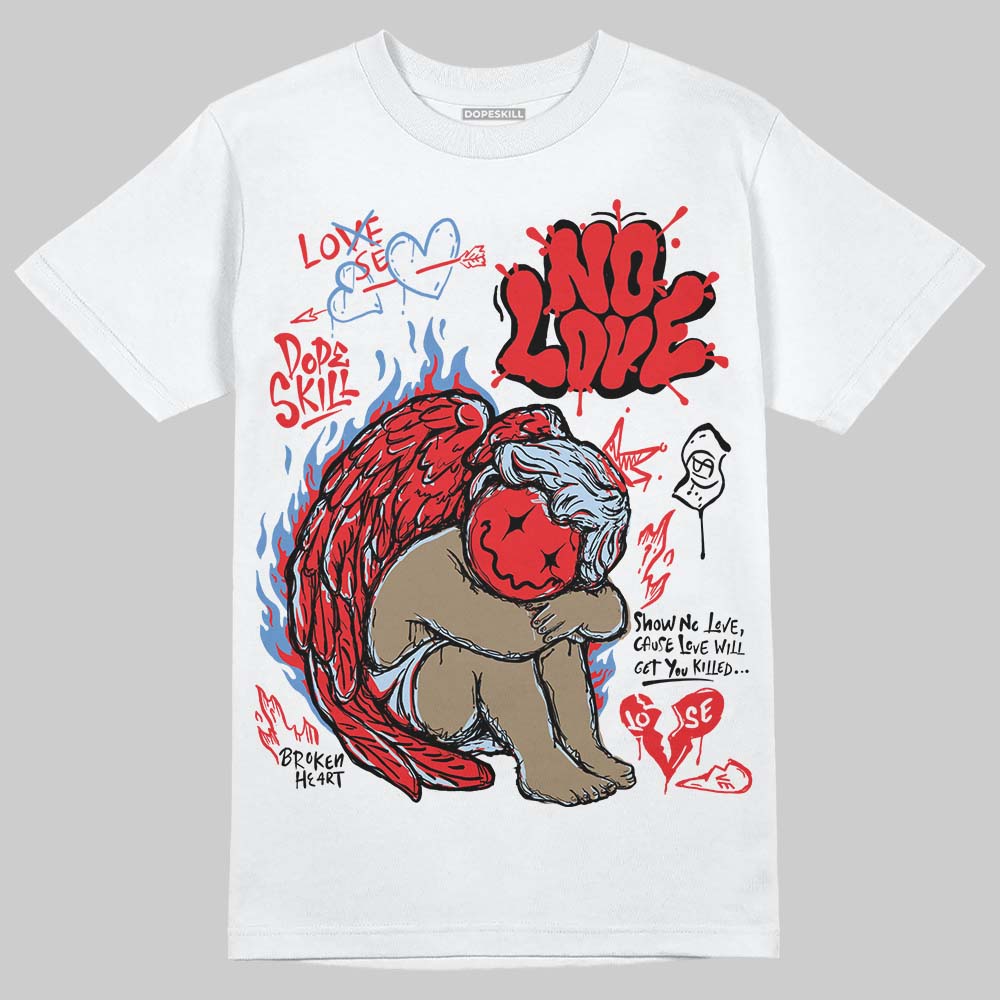 Cherry 11s DopeSkill T-Shirt No Love Graphic