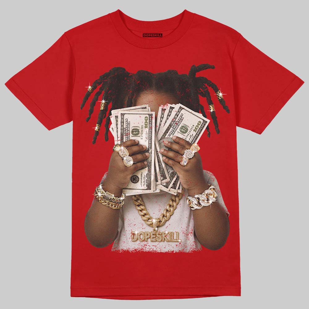 Cherry 11s DopeSkill T-Shirt Rich Youth Graphic