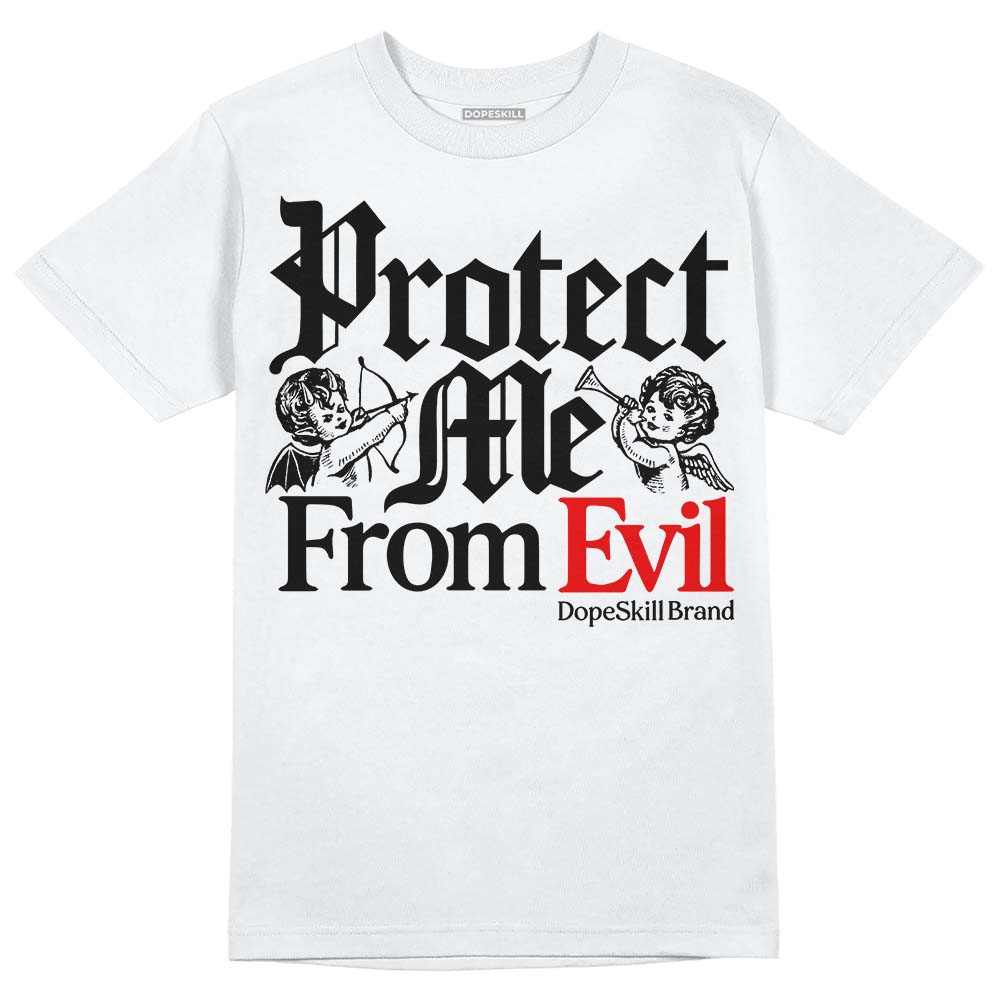 Black and White Collection DopeSkill T-Shirt Protect Me From Evil Graphic