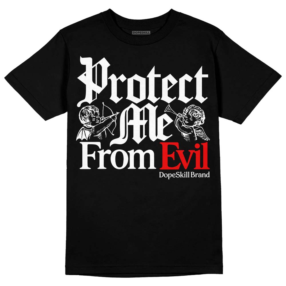 Black and White Collection DopeSkill T-Shirt Protect Me From Evil Graphic