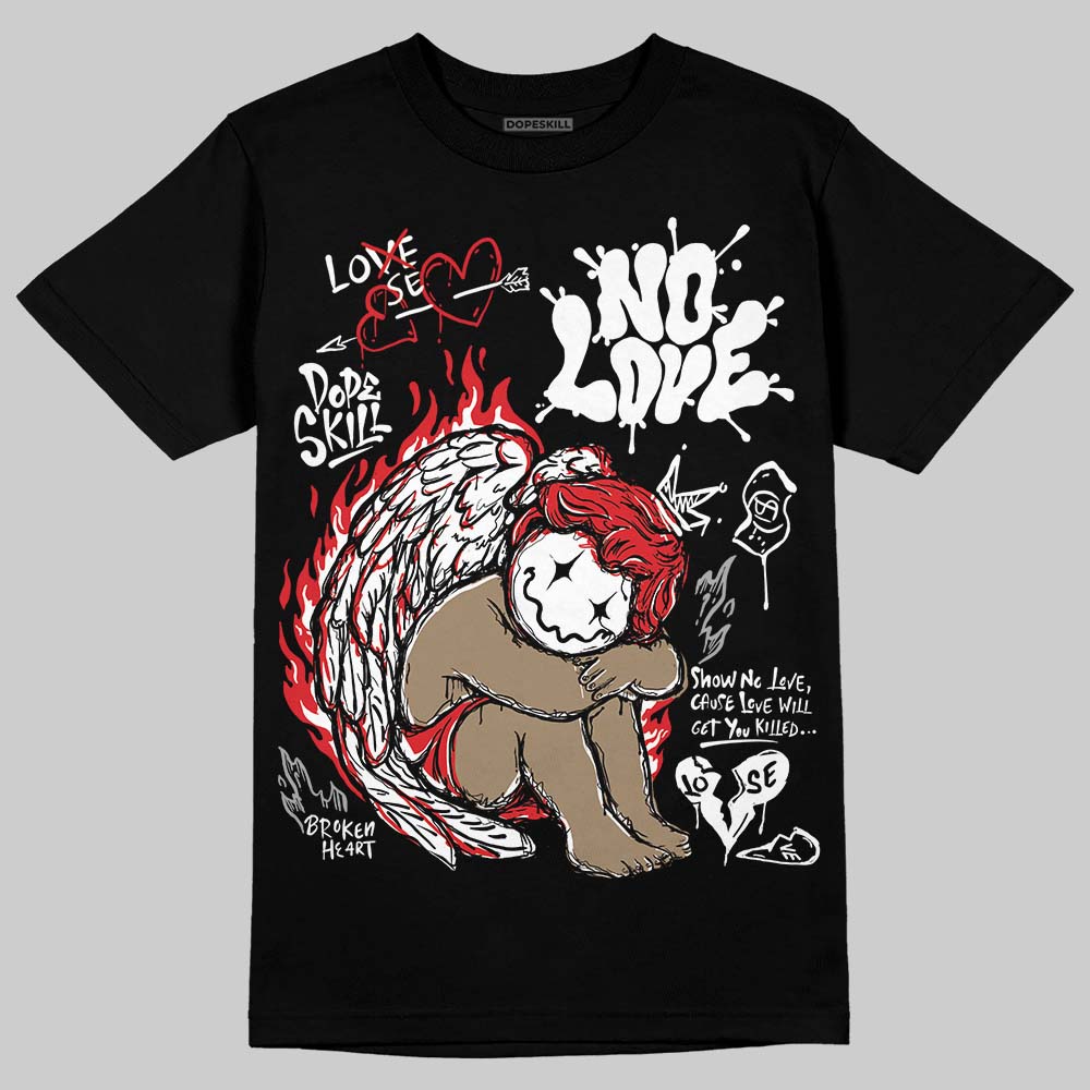 Black and White Collection DopeSkill T-Shirt No Love Graphic
