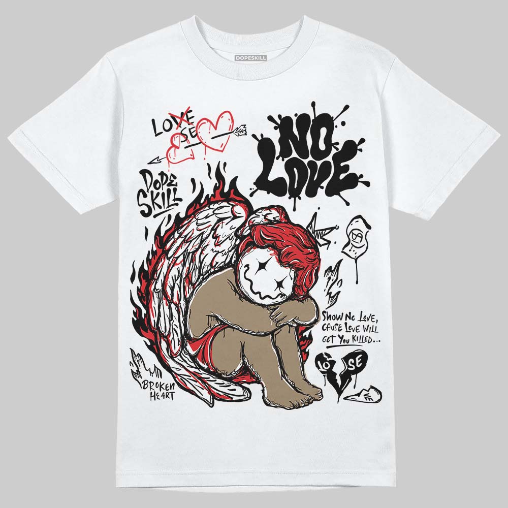 Black and White Collection DopeSkill T-Shirt No Love Graphic