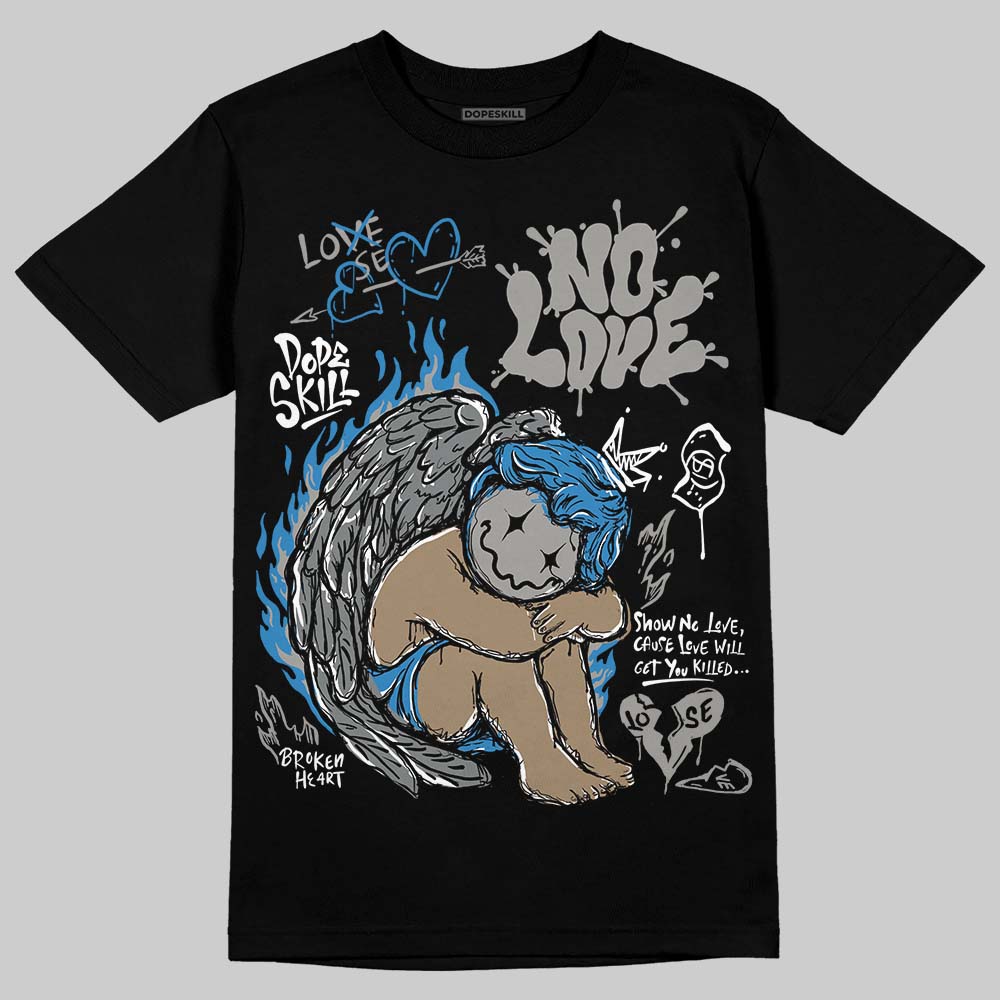 Cool Grey 9s DopeSkill T-Shirt No Love Graphic