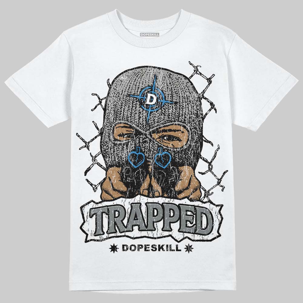 Cool Grey 9s DopeSkill T-Shirt New Trapped Graphic