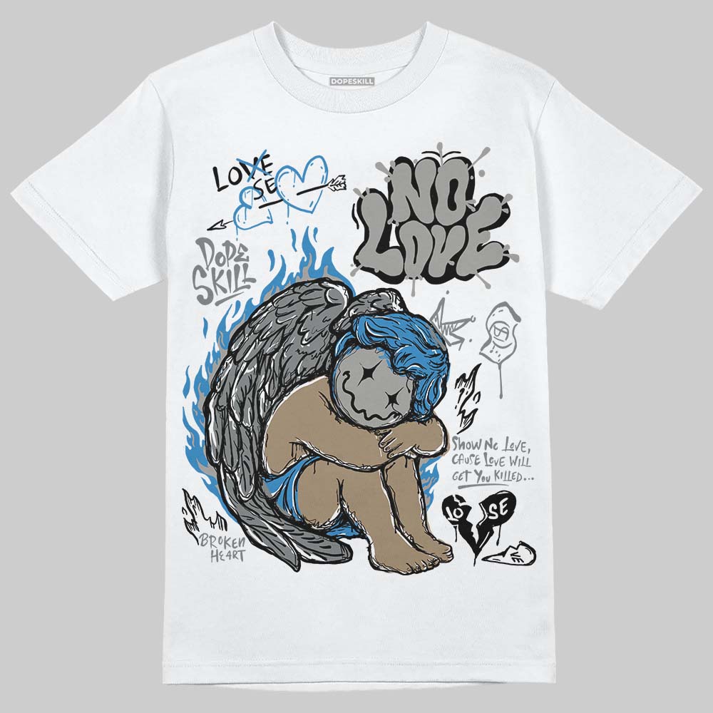 Cool Grey 9s DopeSkill T-Shirt No Love Graphic