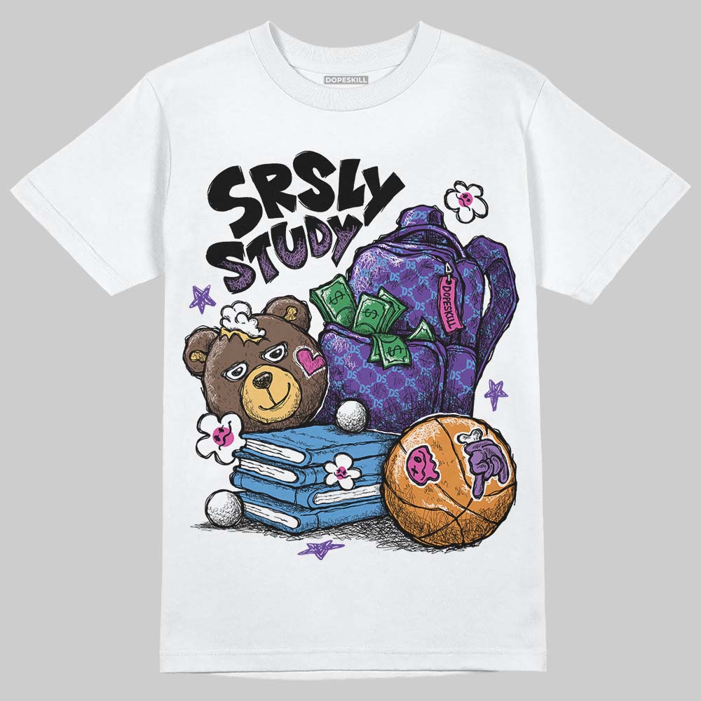 Court Purple 13s DopeSkill T-Shirt SRSLY Study Graphic