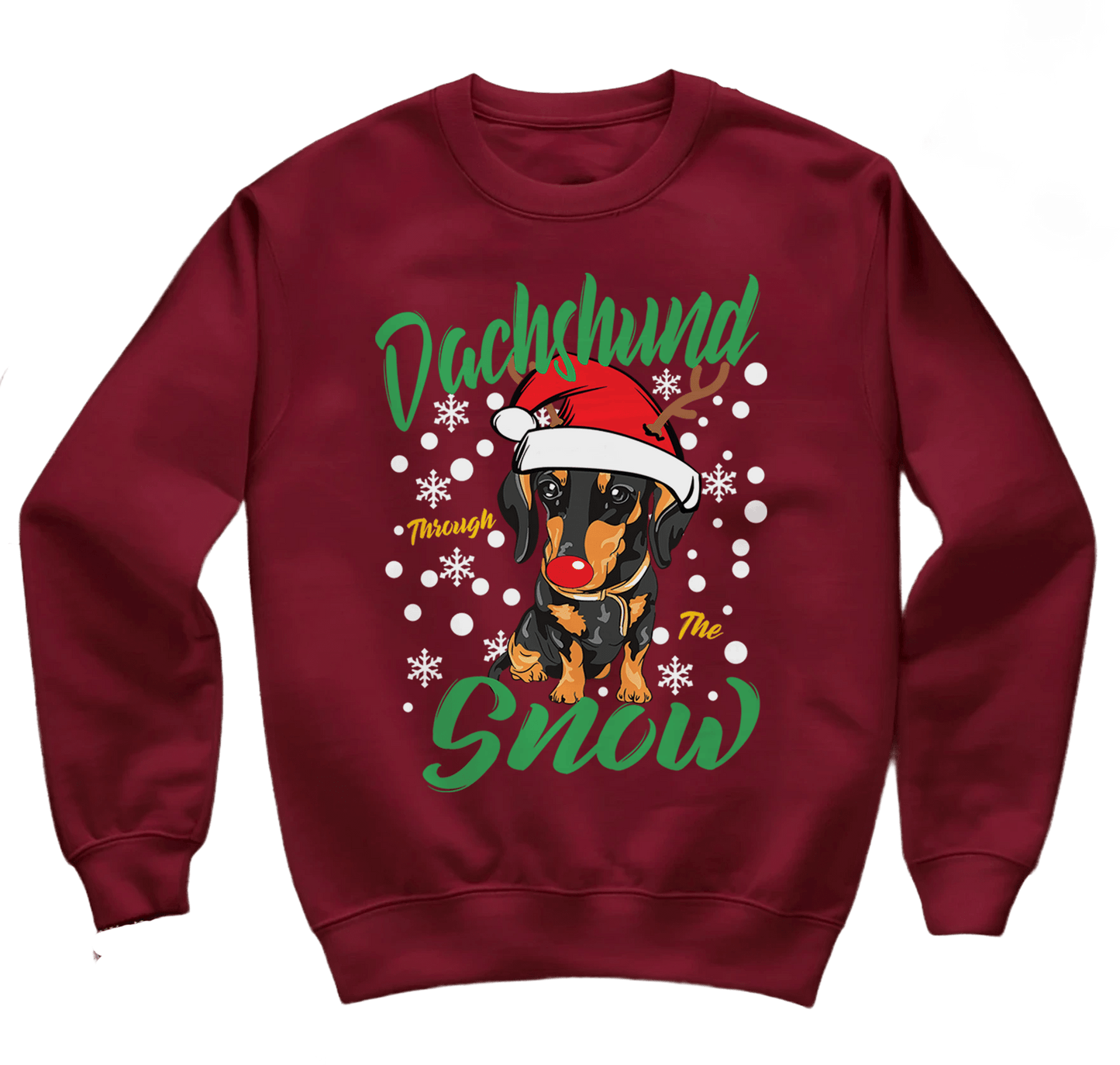 Dachshund Snow Xmas Sweatshirt