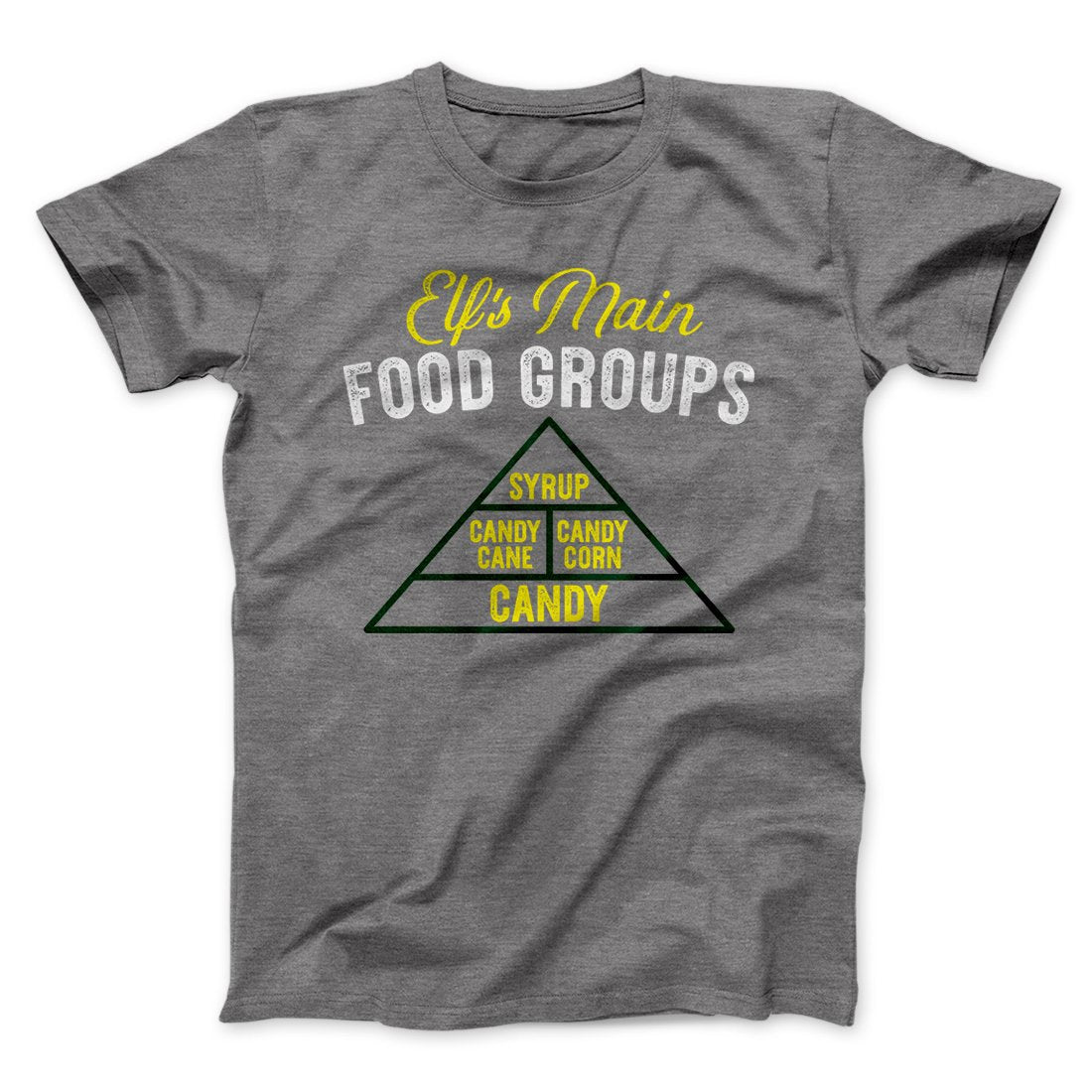 Elf Main Food Groups Funny Movie Men/Unisex T-Shirt