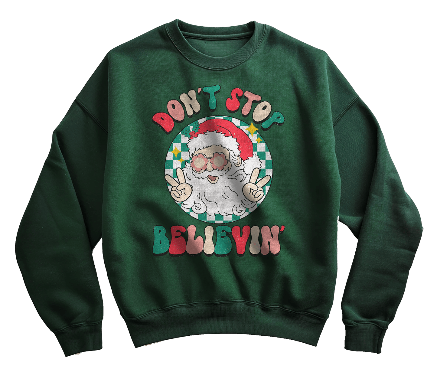 Don't Stop Believin' Santa Sweatshirt