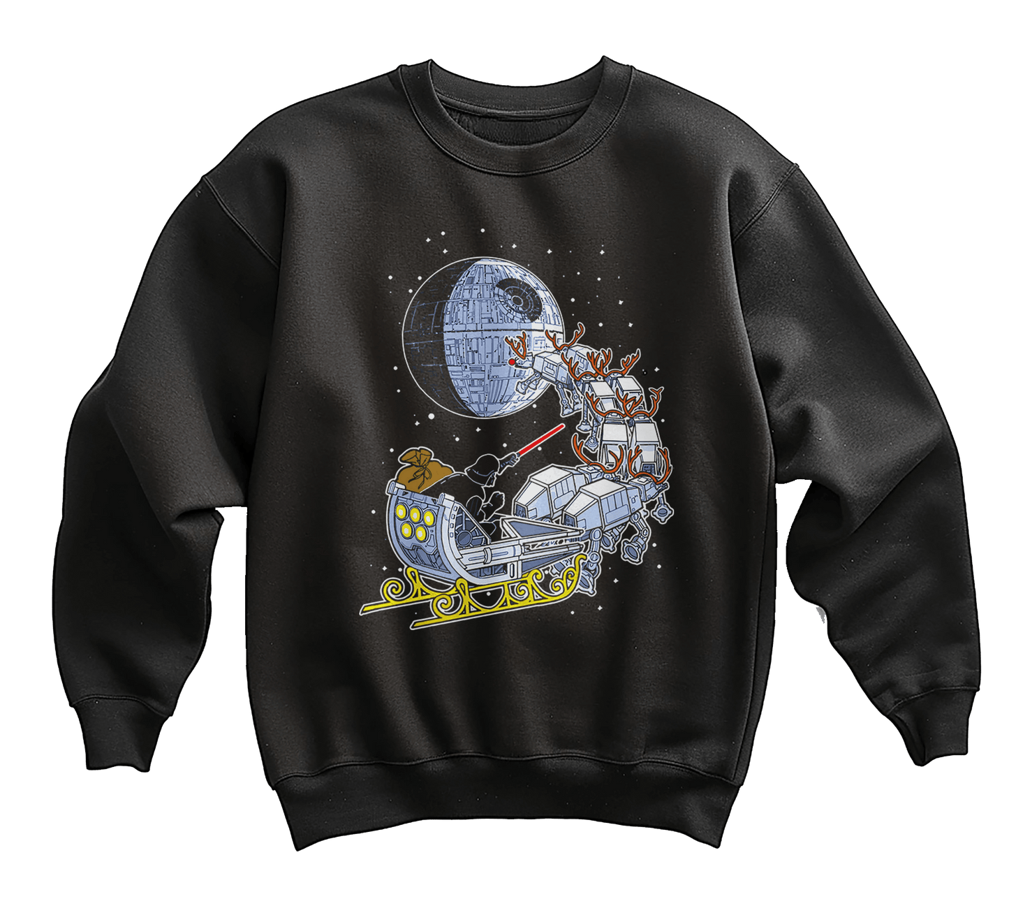 Drath Vader Santa Sleigh Sweatshirt