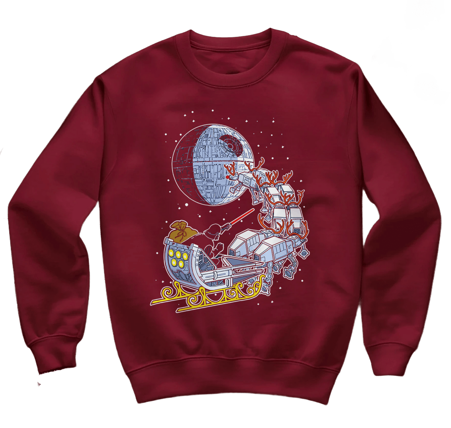 Drath Vader Santa Sleigh Sweatshirt