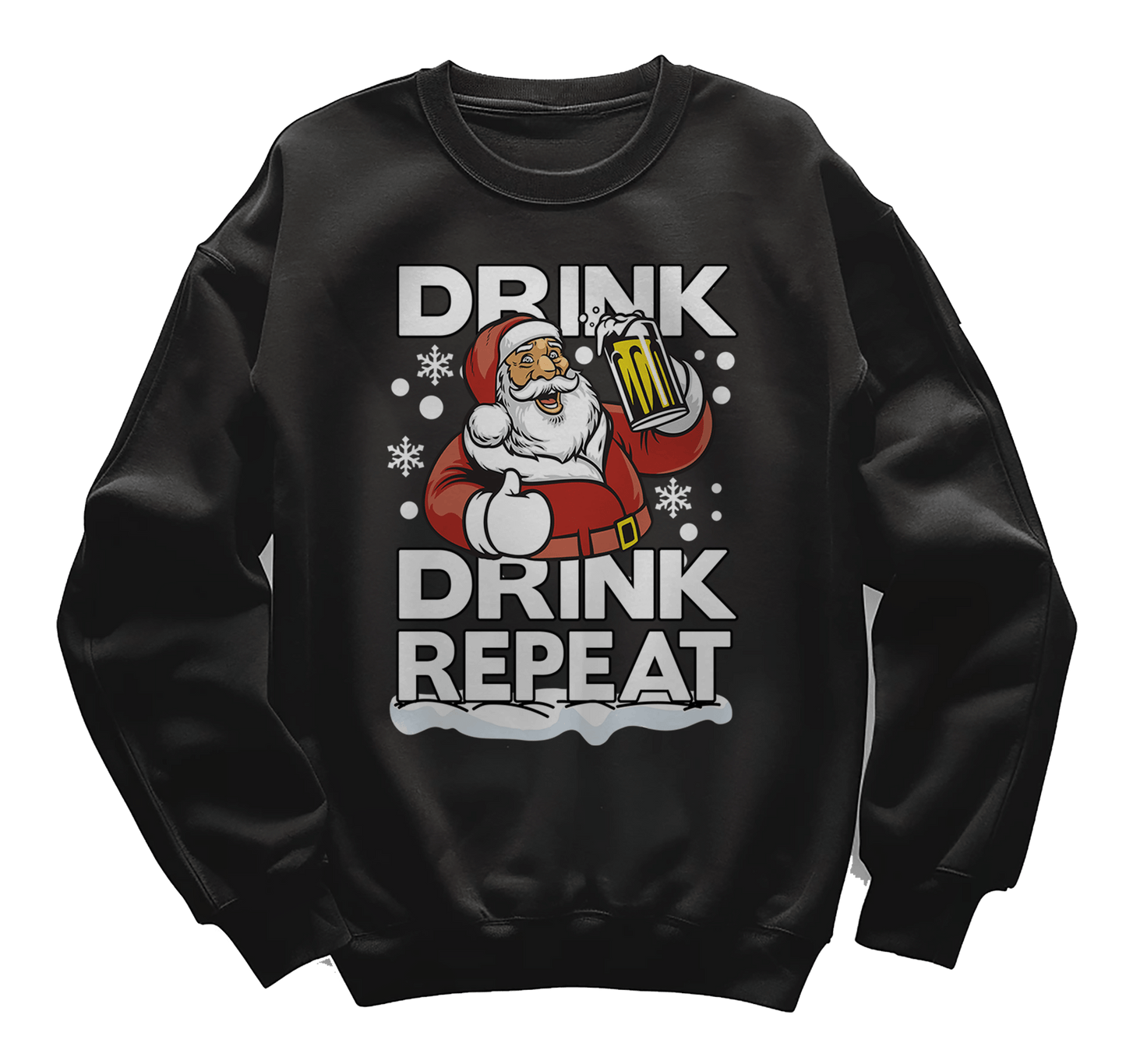 Drink Drink Repeat Santa Sweatshirt