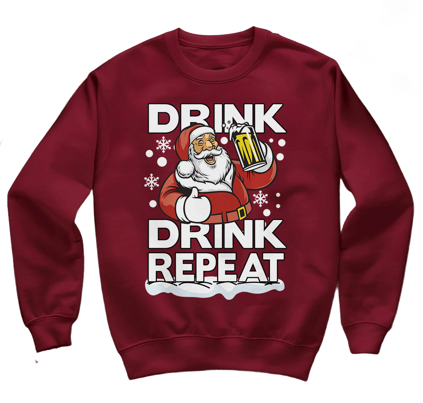 Drink Drink Repeat Santa Sweatshirt
