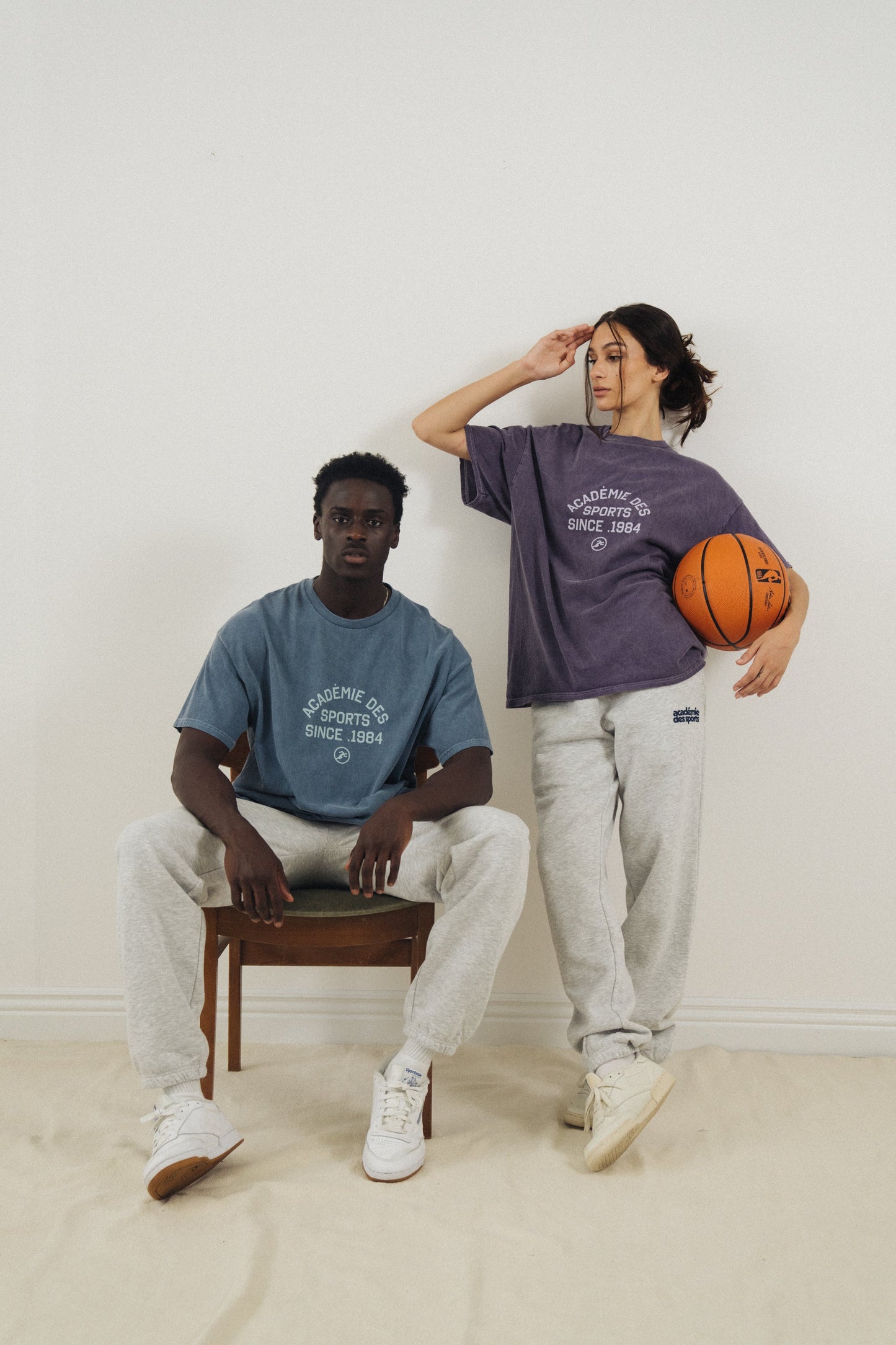 Vice 84 'Académie Des Sports' Vintage Washed Tee - Denim
