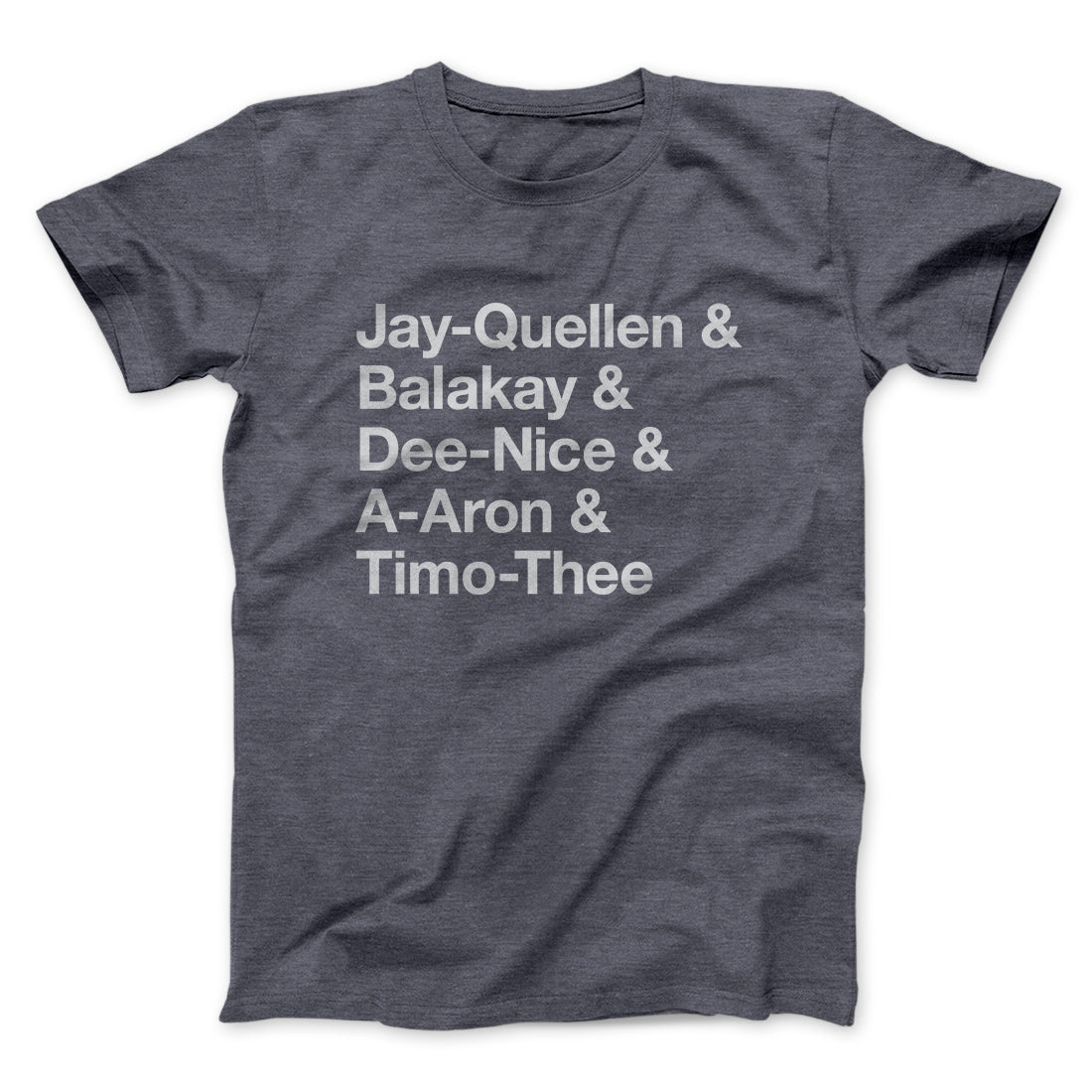 Substitute Teacher Names Men/Unisex T-Shirt