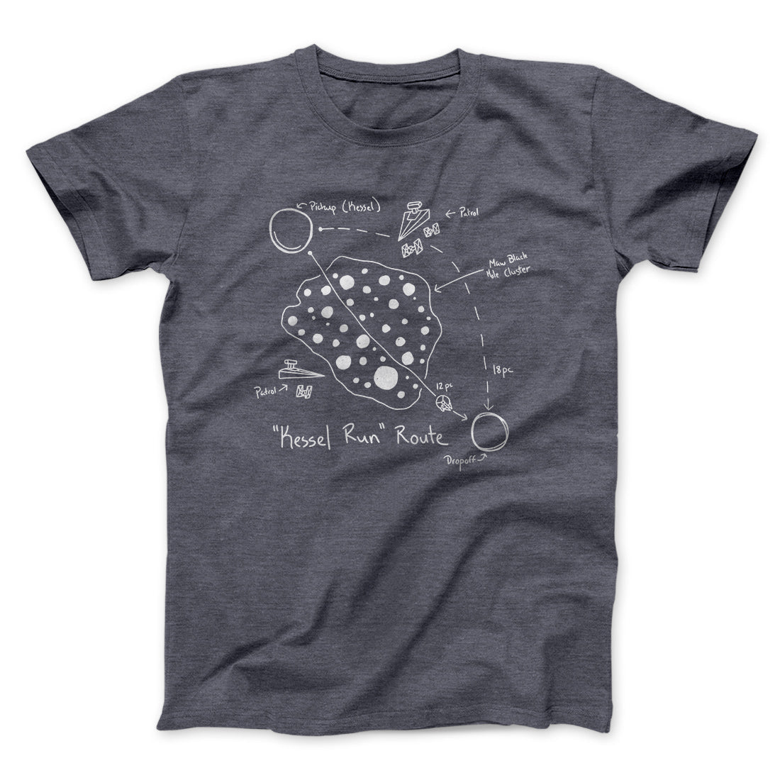 Kessel Run Directions Funny Movie Men/Unisex T-Shirt