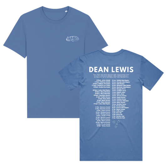 The Future is Bright Blue T-shirt (EUROPE/CANADA TOUR)