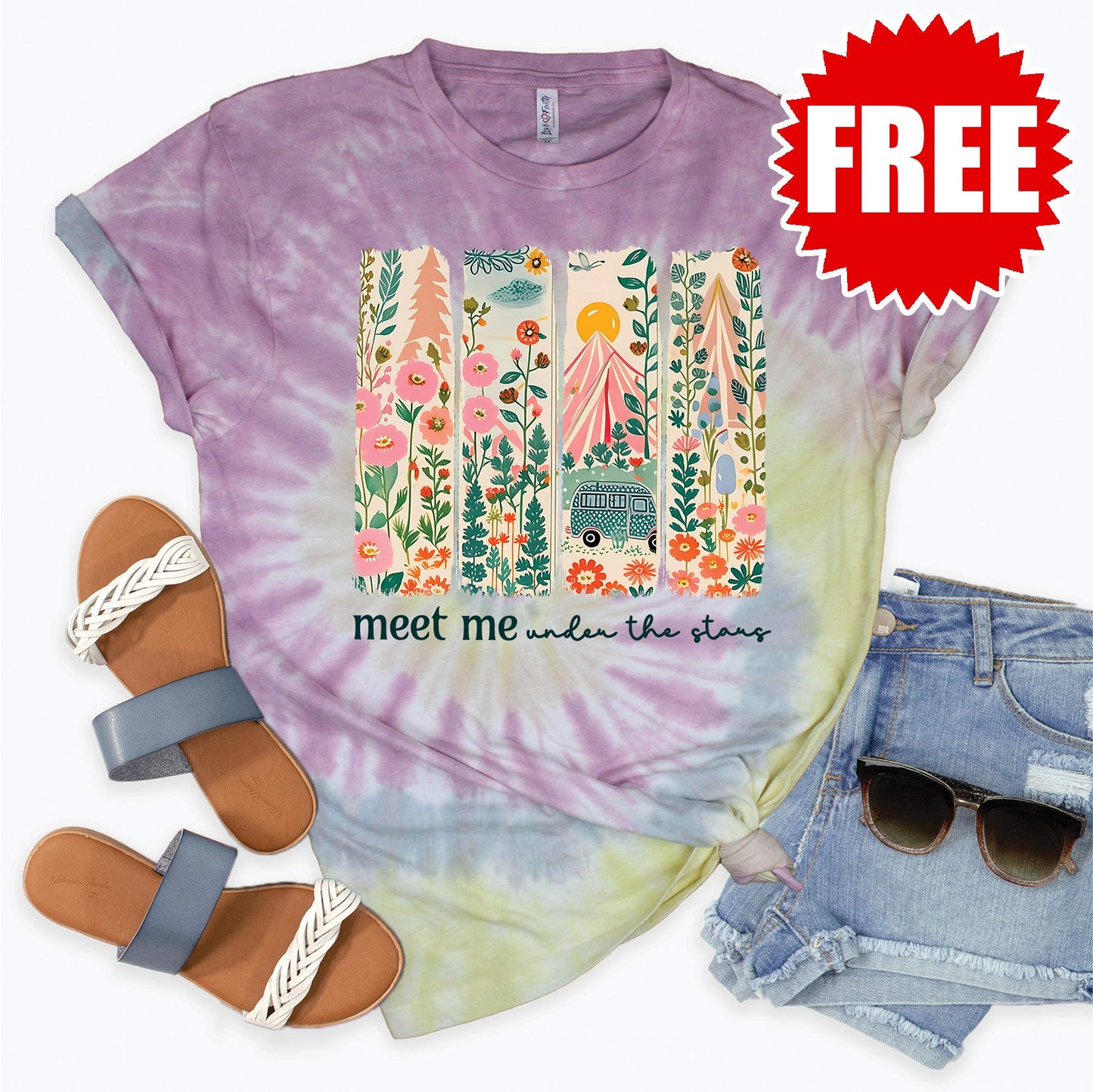 Meet Me Tee - Desert Rose Tie Dye - 0