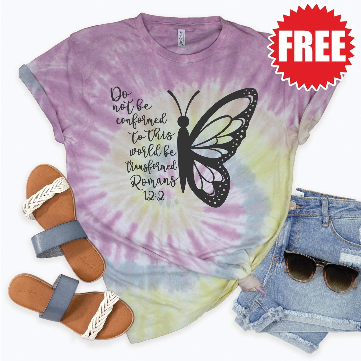 Do Not Be Conformed Tee - Desert Rose Tie Dye - 0