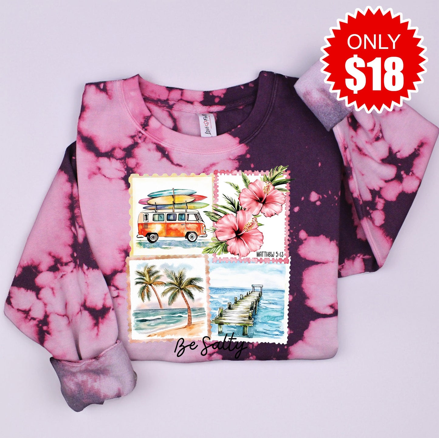 Be Salty Sweatshirt - Dragonfruit Blast - 18