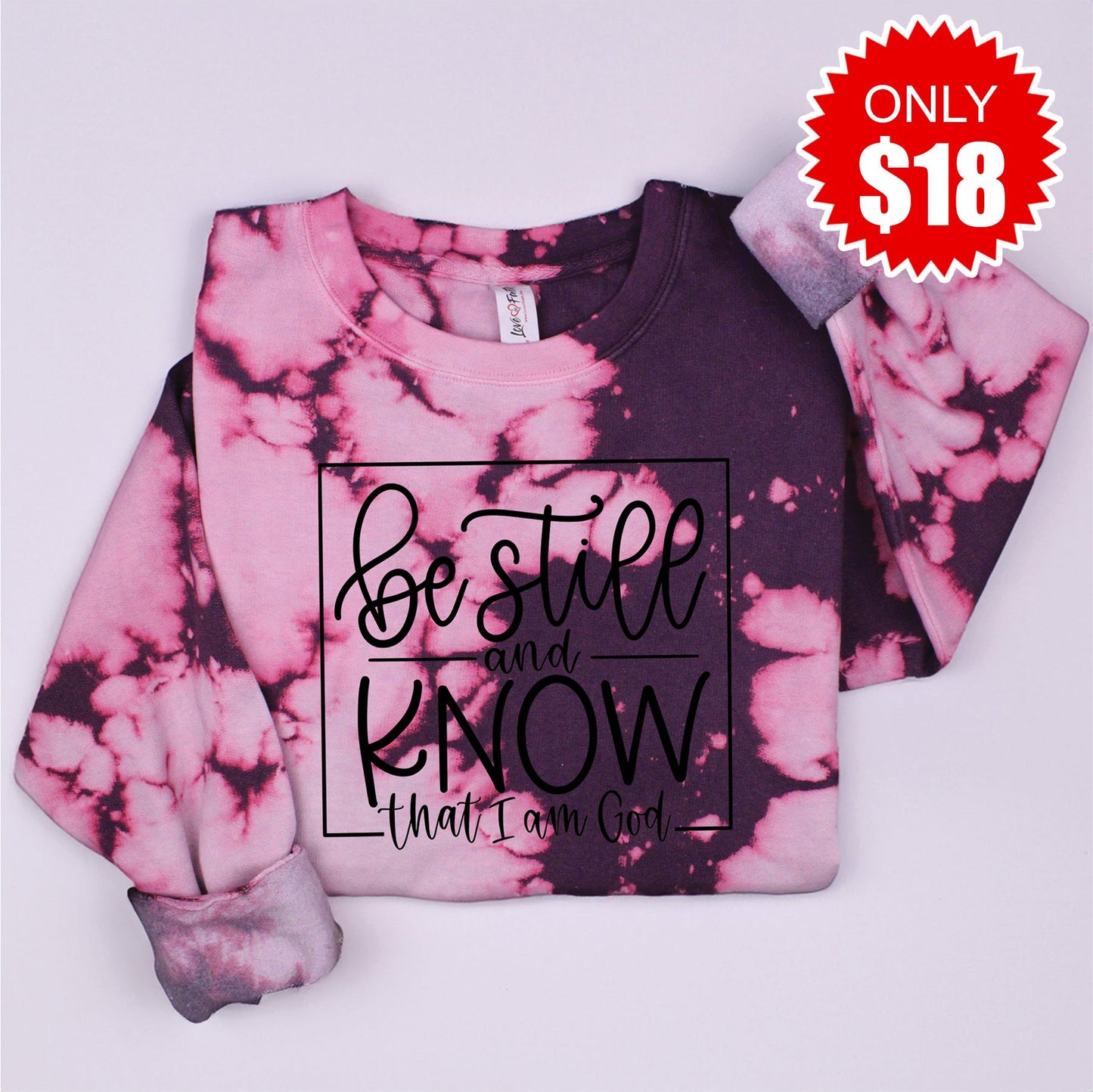Be Still And Know Sweatshirt - Dragonfruit Blast - 18