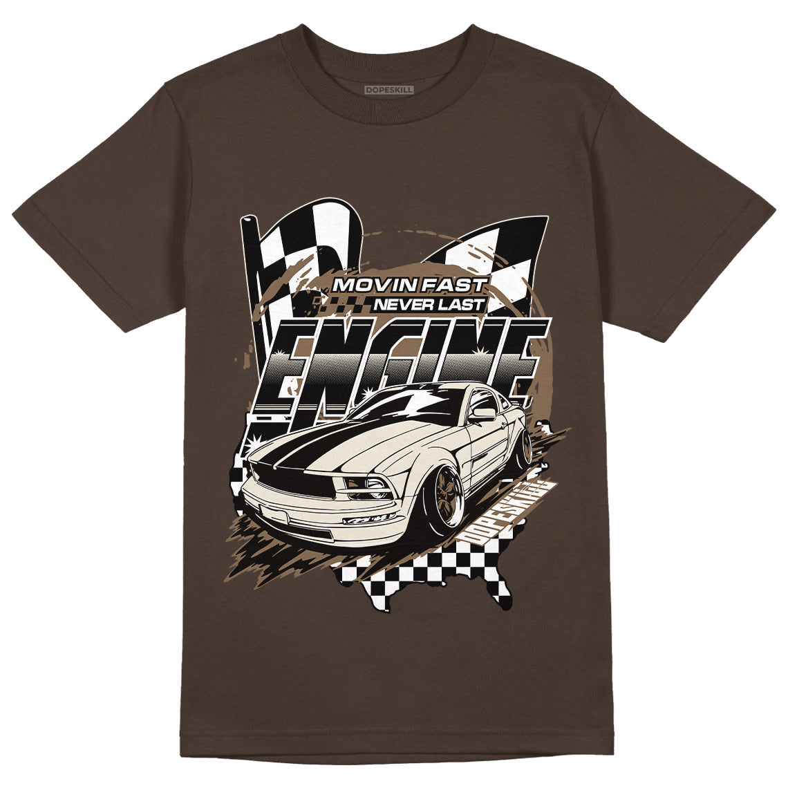 AJ 1 Low OG ‚ÄúReverse Mocha‚Äù DopeSkill Ridgerock T-shirt ENGINE Tshirt Graphic
