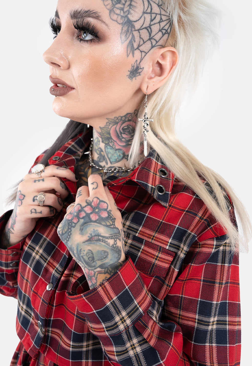 Edgar Cropped Check Shirt