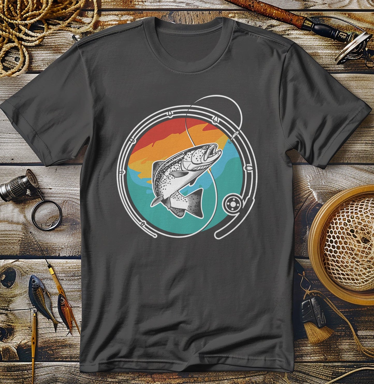 Fishing Arty Picture TShirt T-Shirt