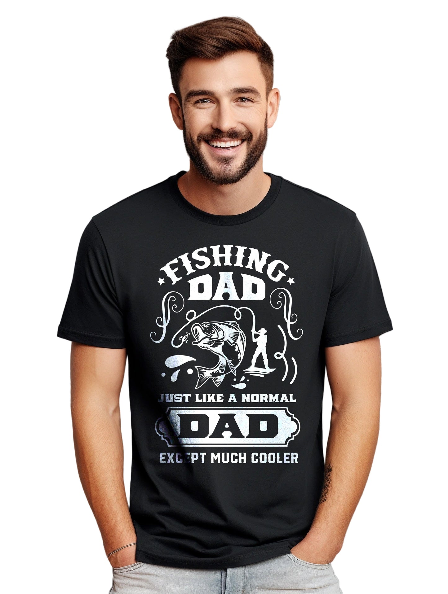 Fishing Dad Just Like a Fish T-Shirt