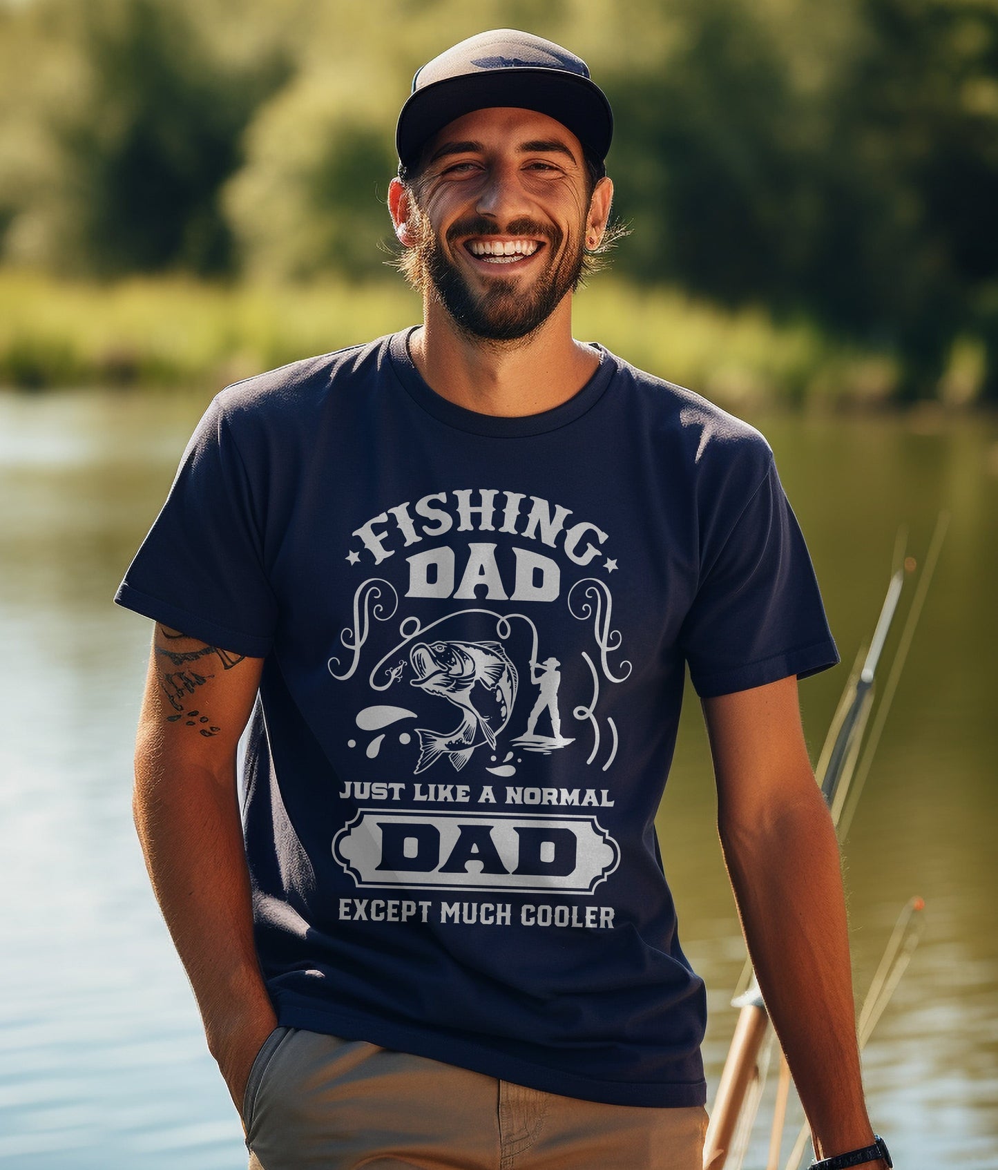 Fishing Dad Just Like a Fish T-Shirt