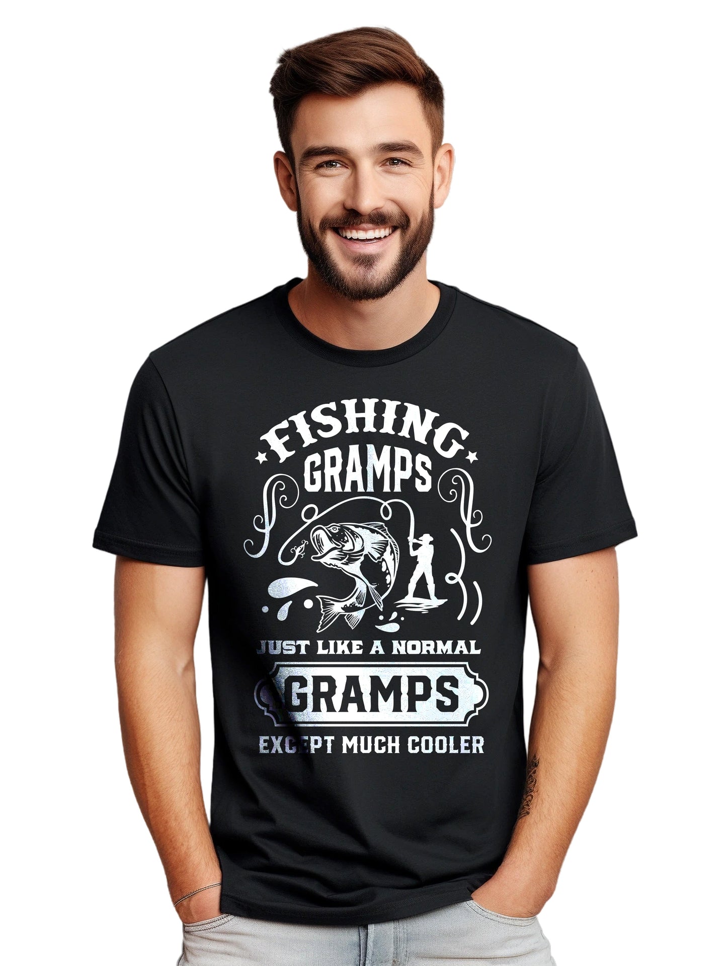 Fishing Gramps Just Like Me T-Shirt