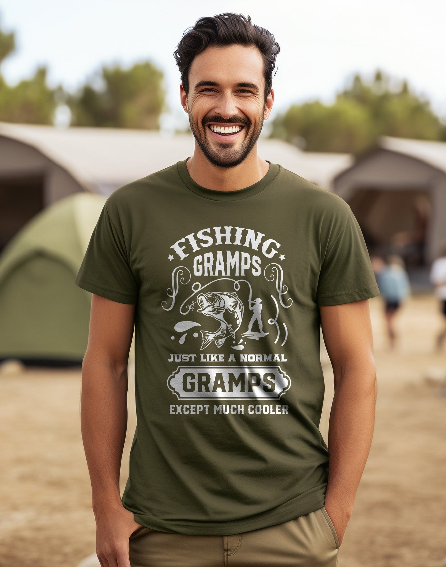 Fishing Gramps Just Like Me T-Shirt