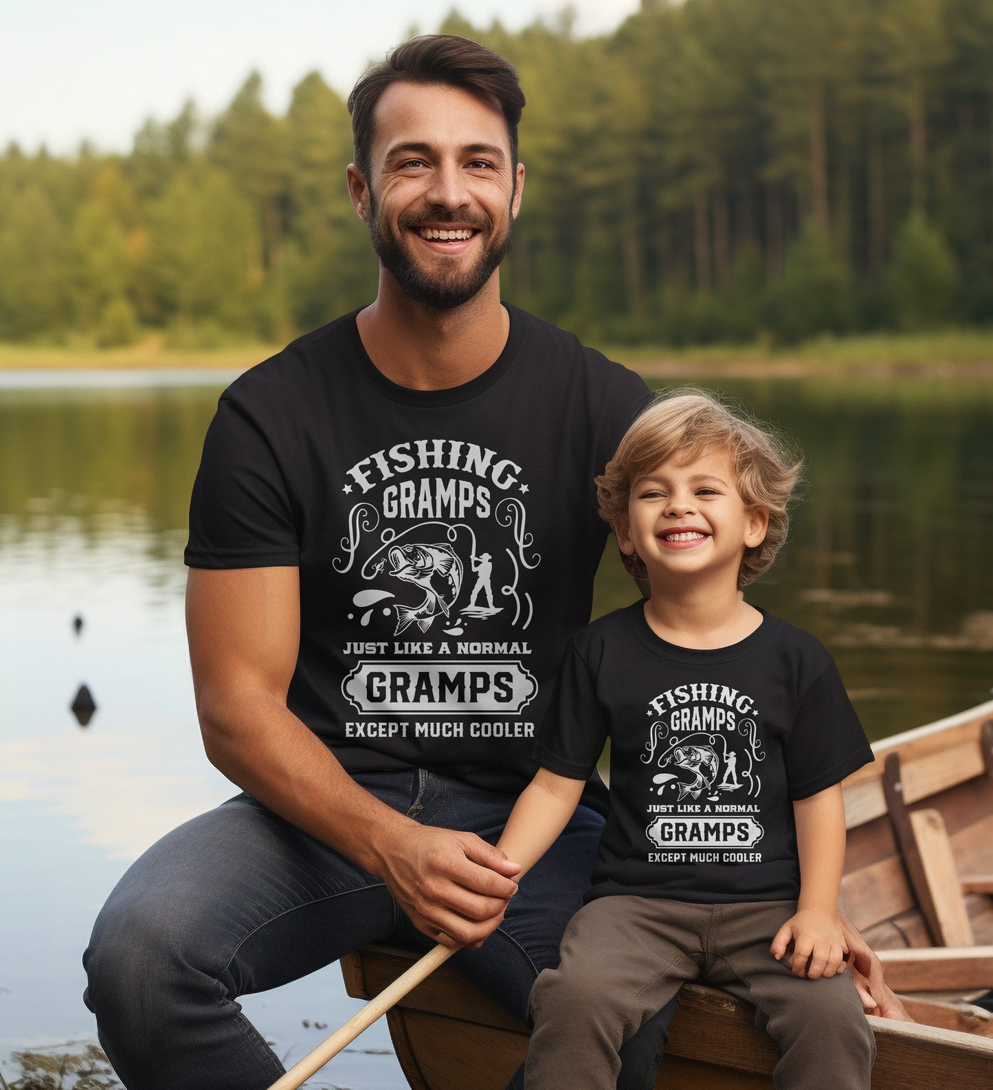 Fishing Gramps Just Like Me T-Shirt