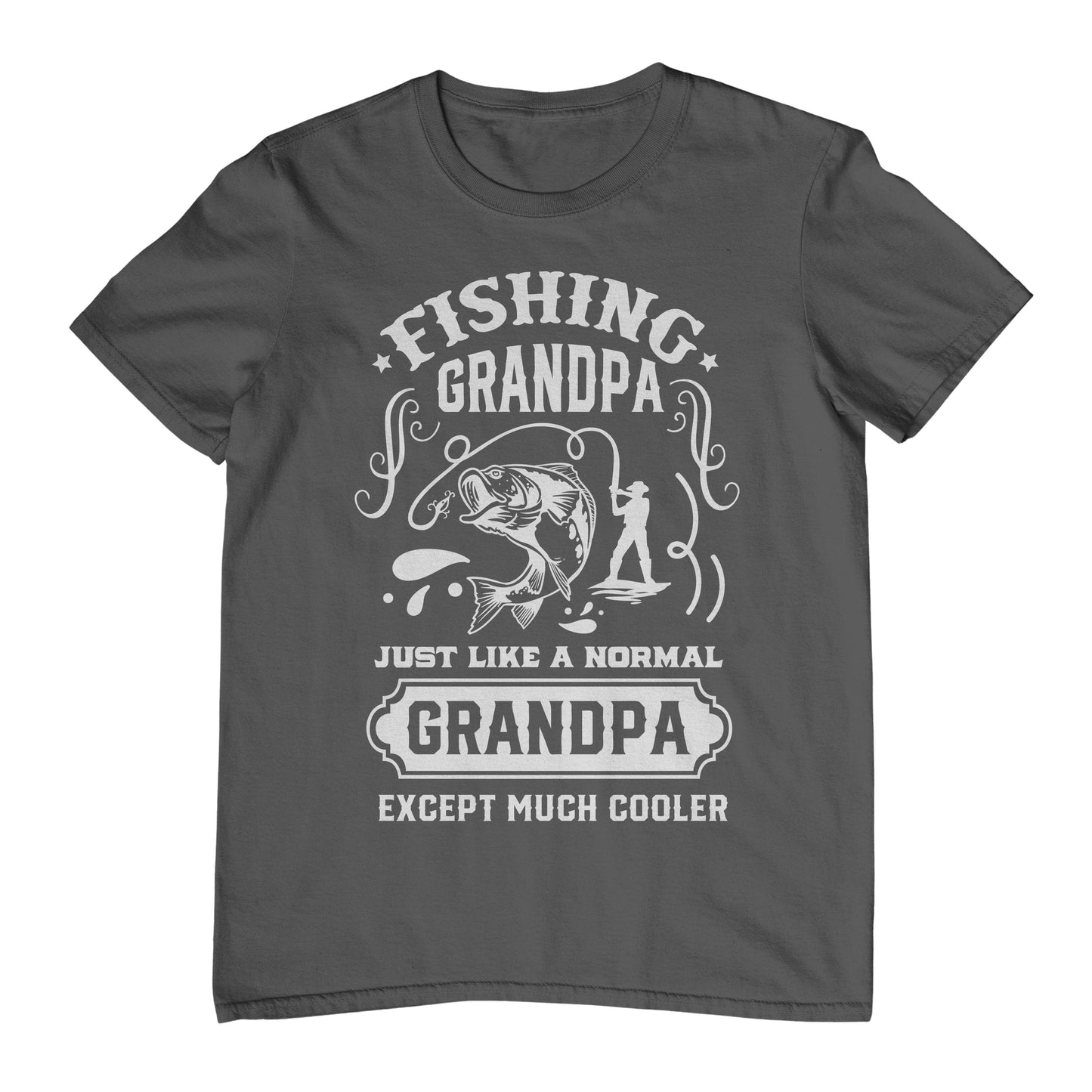 Fishing Grandpa Just Like Funny T-Shirt