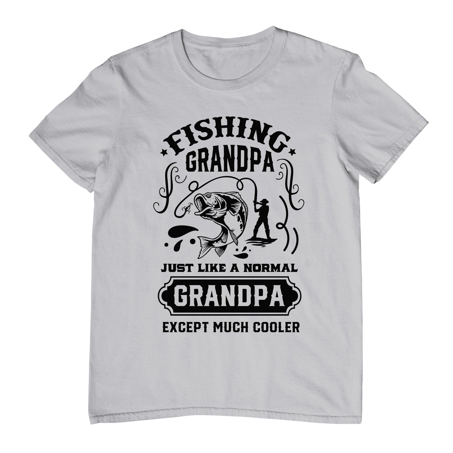 Fishing Grandpa Just Like Funny T-Shirt