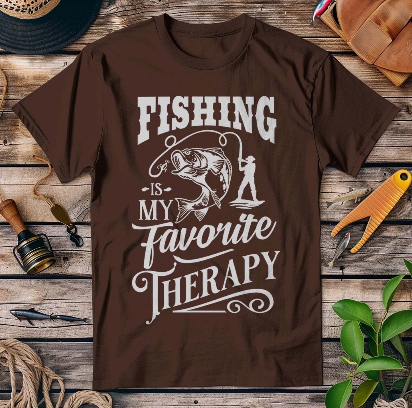 Fishing is My Favorite Therapy T-Shirt