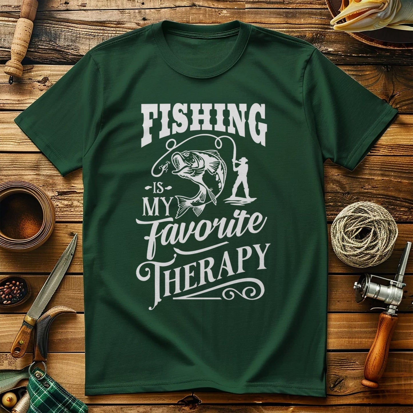 Fishing is My Favorite Therapy T-Shirt