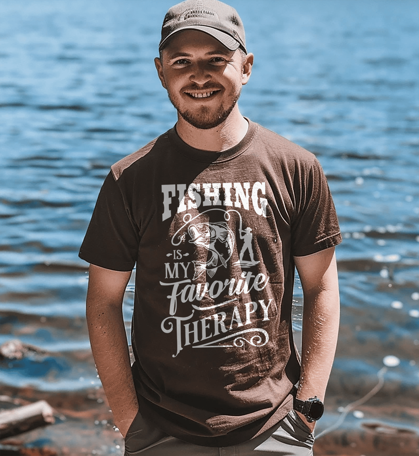 Fishing is My Favorite Therapy T-Shirt