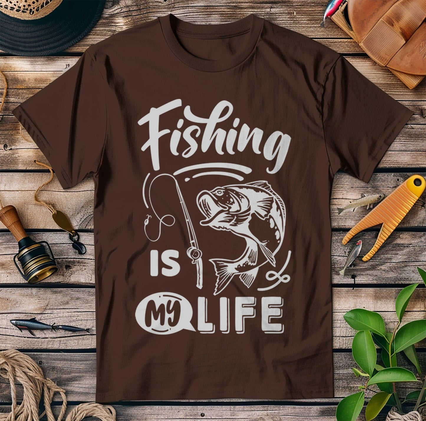 Fishing Is My Life TShirt Hooked T-Shirt