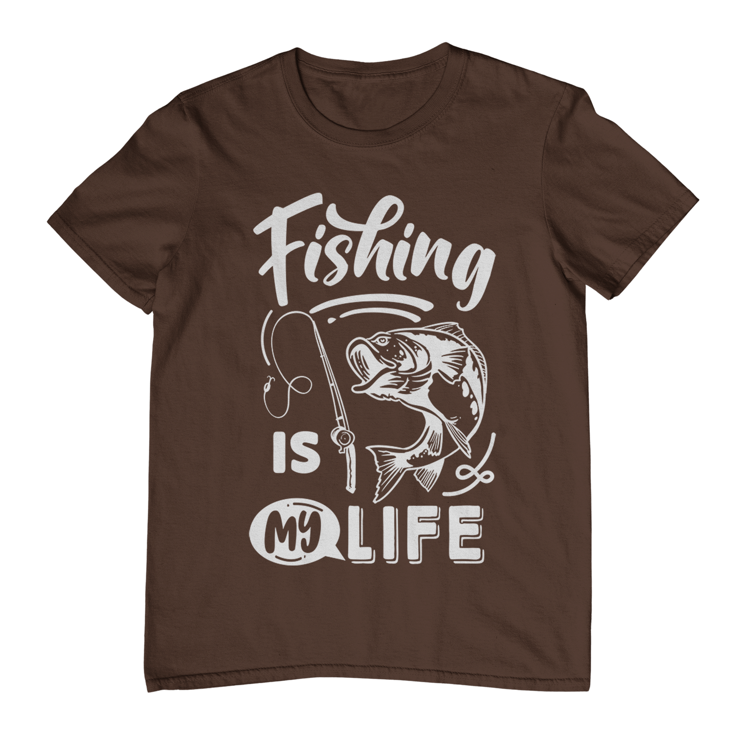 Fishing Is My Life TShirt Hooked T-Shirt
