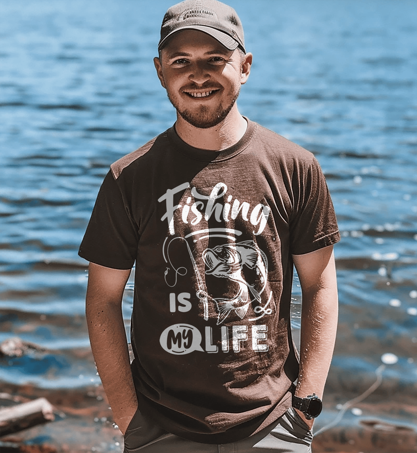 Fishing Is My Life TShirt Hooked T-Shirt
