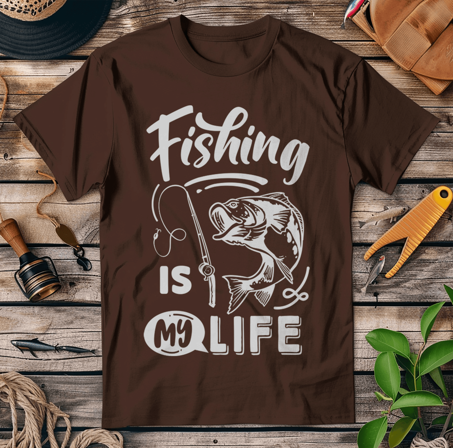 Fishing Is My Life TShirt Hooked T-Shirt