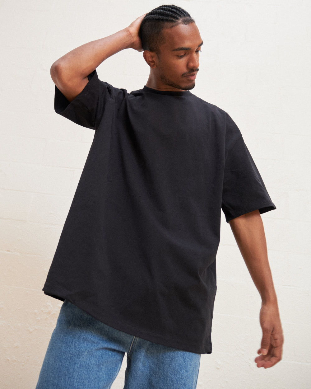 Oversized Tee 4 Pack: Black, Charcoal