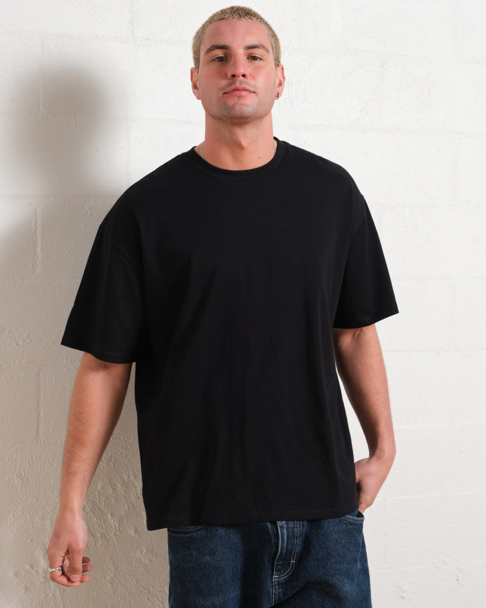 Oversized Tee 4 Pack: Black, Natural, White