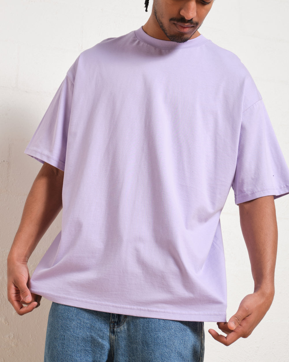 Oversized Tee 4 Pack: Brown, Lilac, Powder Blue, Black