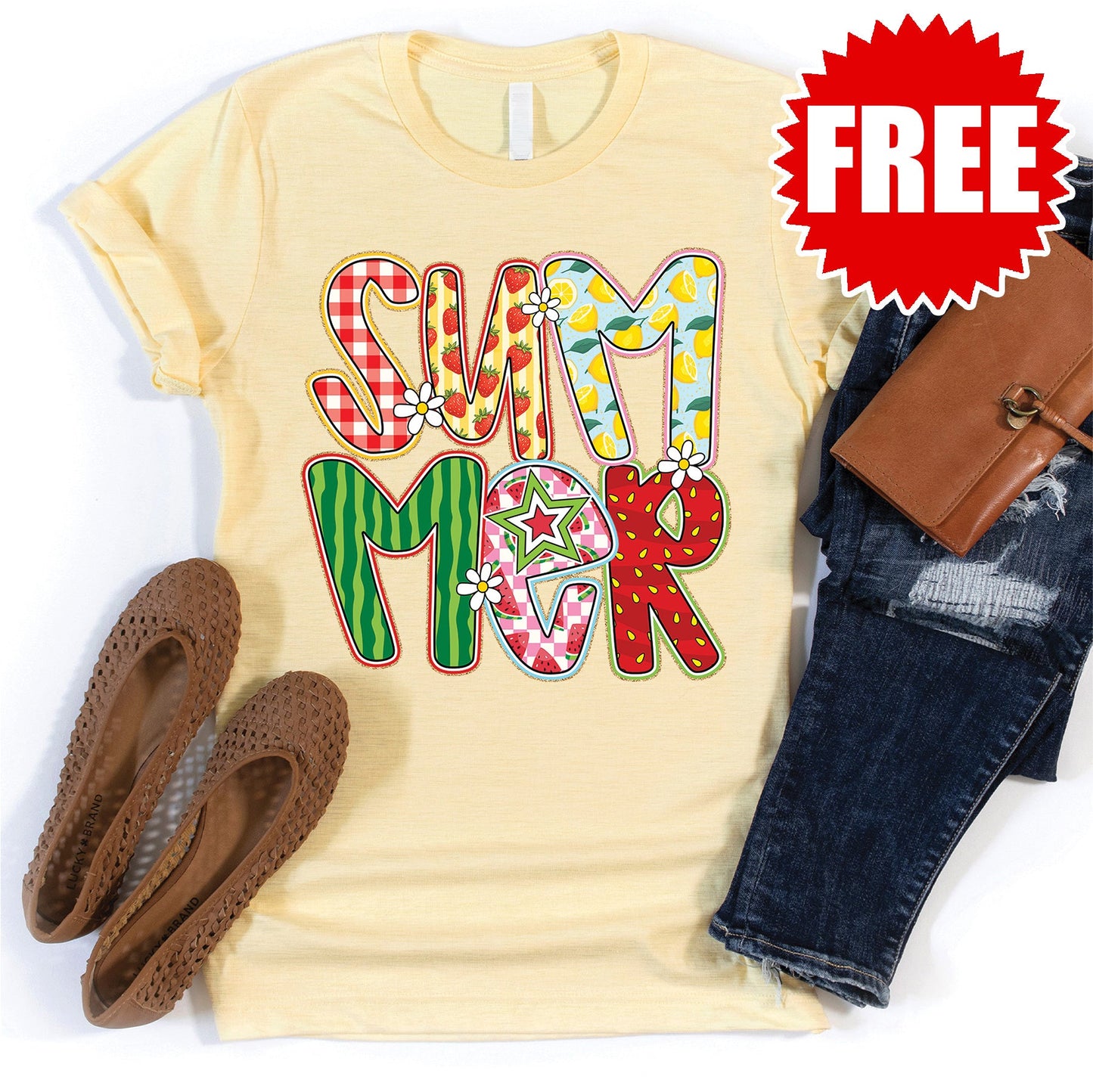 Summer Tee - Heather French Vanilla - 0 Style001
