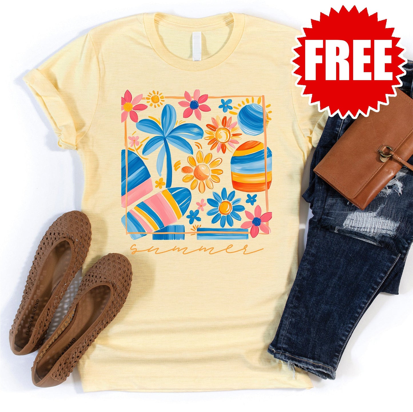Summer Tee - Heather French Vanilla - 0
