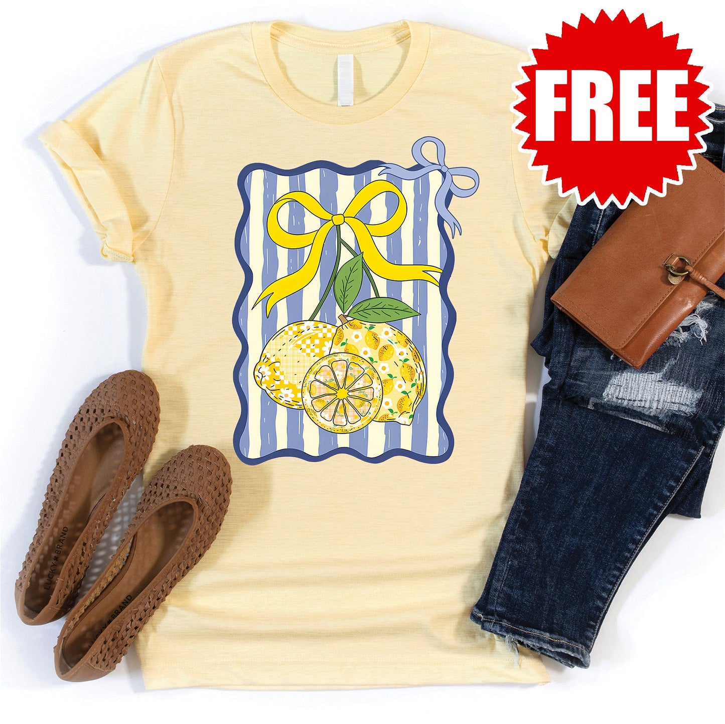 Lemon Tee - Heather French Vanilla - 0