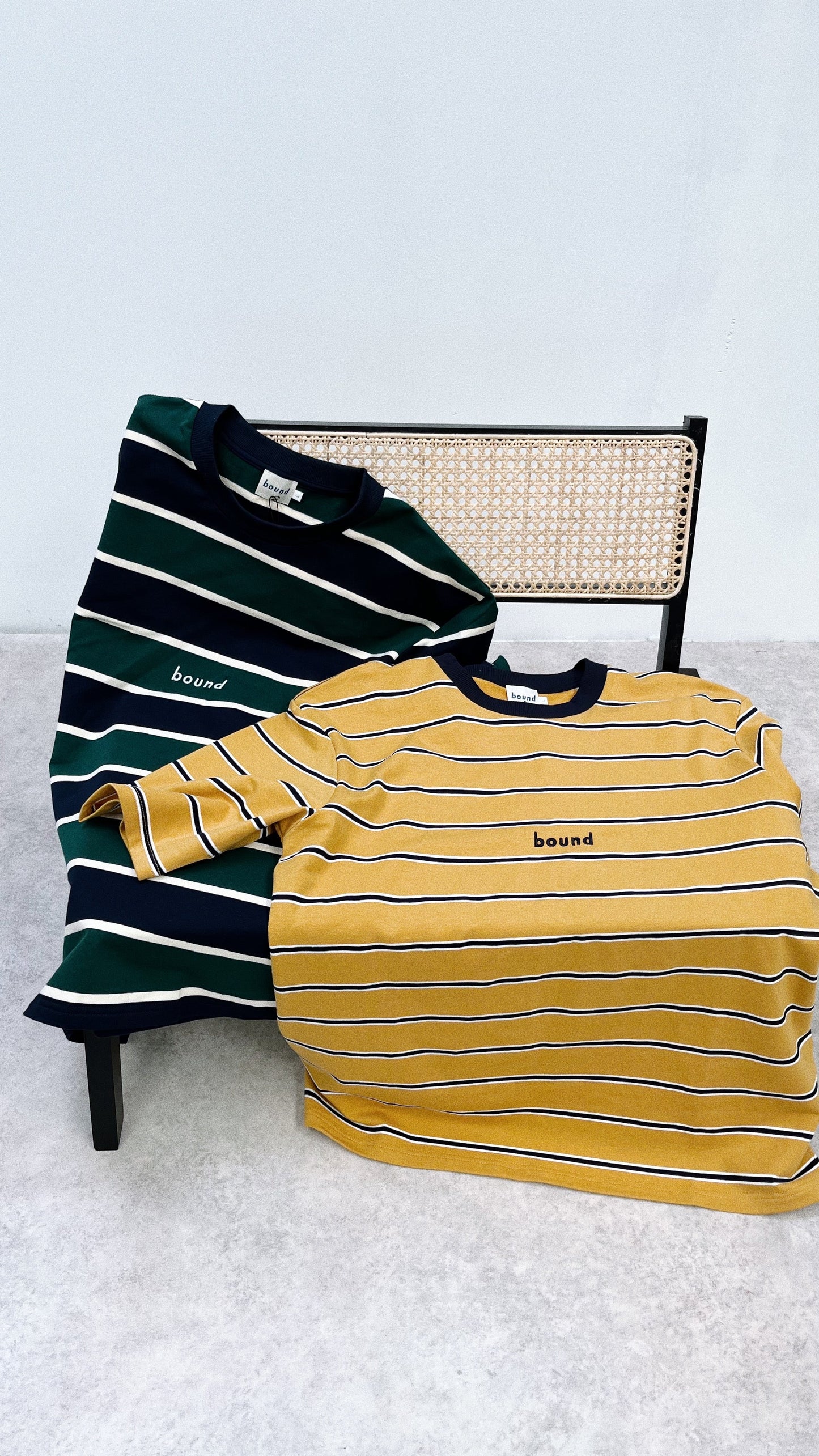 bound 'MUSTARD' Stripe Tee *100K CLUB*