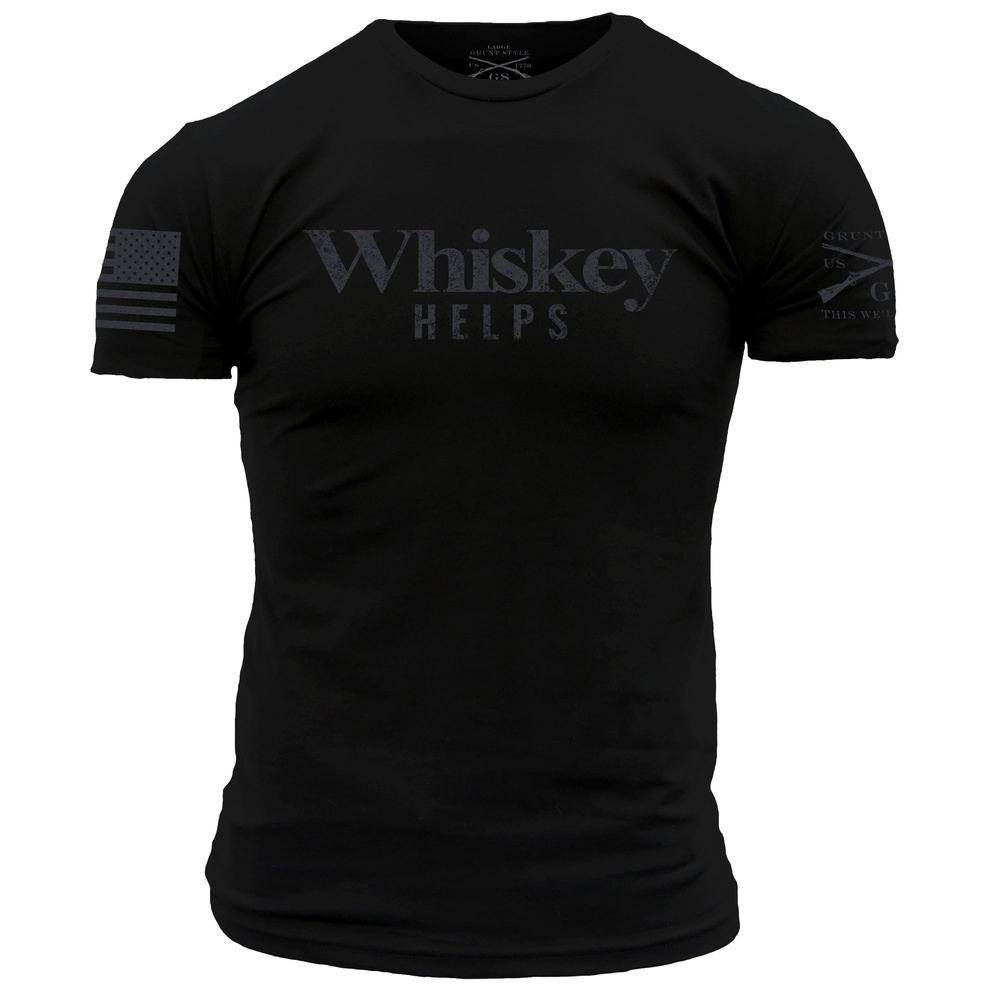 Whiskey Helps‚Ñ¢ T-Shirt - Black